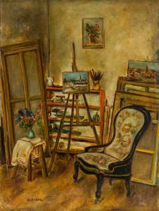 ANTCHER Isaac 1899-1992,In the artist's atelier,1932,Desa Unicum PL 2023-08-31