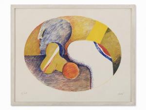 ANTES Horst 1936-1999,Großes Stillleben mit Kopf,1965,Auctionata DE 2016-12-29