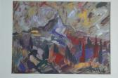 ANTHIS Dimitris 1925-1991,Paysage de montagne,1963,Dogny Auction CH 2009-12-15