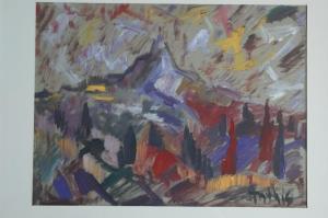 ANTHIS Dimitris 1925-1991,Paysage de montagne,1963,Dogny Auction CH 2009-12-15
