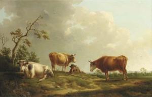 ANTHONISSEN Henricus Josephus 1707-1794,A pastoral landscape with cattle and a herd,1773,Christie's 2005-04-20