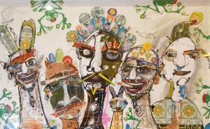 ANTHONY BRESLIN 1966,FIVE FACES AND FROGS,2009,Leonard Joel AU 2017-05-25