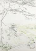 ANTHONY Christian 1945,View of The Temple and Garden,2001,Adams IE 2014-05-28