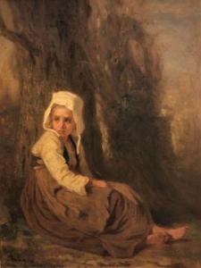 ANTIGNA Alexandre 1817-1878,Jeune fille au bonnet,Beaussant-Lefèvre FR 2022-01-25