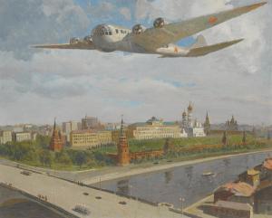ANTIPOV NIKOLAI ALEXANDROVICH 1917,FLIGHT OVER THE KREMLIN, MOSCOW,Sotheby's GB 2012-11-27