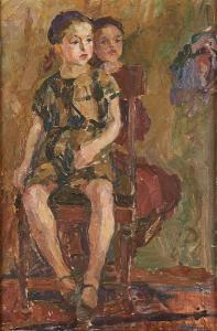 ANTIPOVA Eugenia 1917-2009,L’’enfant à la chaise,Horta BE 2015-04-20