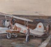 antohob,Loading a Russian biplane,1933,Mallams GB 2009-10-09