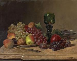 ANTOINE Franz 1864-1935,Still Life with Grapes and Walnuts,1904,William Doyle US 2022-07-28