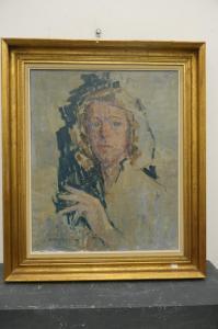ANTOINE Marguerite 1907-1988,Portrait,Rops BE 2022-02-12