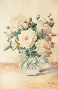 ANTOINE Marie,Bouquet de roses,1915,Aguttes FR 2013-05-29