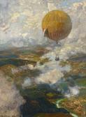 ANTOINE Otto 1865-1951,Im Fesselballon über den Vogesen,Van Ham DE 2013-11-15