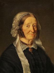ANTON GANGYNER GEORG ANTON 1807-1876,Portrait Frau Elisabetha Marty-Leder,Fischer CH 2014-06-18