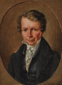 ANTON GANGYNER GEORG ANTON 1807-1876,Portrait of a gentleman,1833,Neumeister DE 2022-09-28