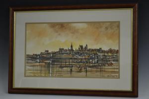 ANTON,Lake Panorama of Old Warsaw from Caneletta,1996,Bamfords Auctioneers and Valuers 2016-10-26