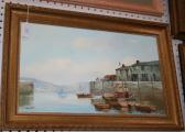 ANTON 1944-1900,View of a Harbour,1884,Tooveys Auction GB 2012-04-16