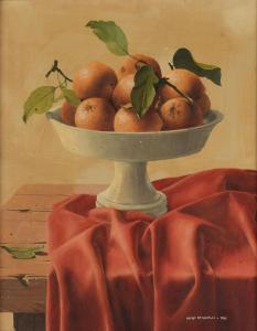 ANTONELLI Severo 1907-1996,Still Life of Oranges,1962,Burchard US 2021-06-13