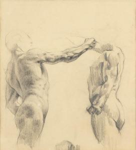 ANTONIO MARAINI 1886-1963,Studio di due nudi maschili,Bertolami Fine Arts IT 2023-01-30