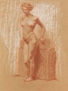 ANTONIO MARAINI 1886-1963,Studio di nudo femminile,1905,Cambi IT 2022-07-07