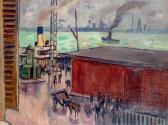 ANTRAL Louis Robert 1895-1939,Bateaux à vapeur à quai,Boisgirard - Antonini FR 2018-07-04