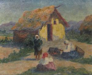 ANYOS Viola 1872-1945,Rural Scene,Alis Auction RO 2008-07-20