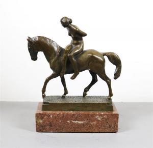 ANYZ Franta 1879-1934,Captive Maiden on Horse,Sloans & Kenyon US 2023-07-27