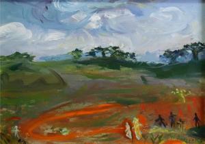 ANZISKA Wendy 1945,Figures in a landscape,Bellmans Fine Art Auctioneers GB 2019-09-18