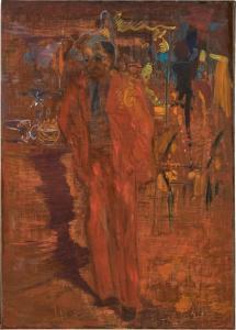 AOUAD Farid 1924-1982,Untitled (Au Bistrot),1957,Sotheby's GB 2024-04-23