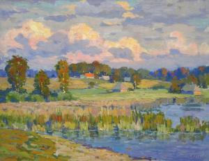 apinis jekabs 1899-1945,Colorful landscape,Antonija LV 2020-10-04