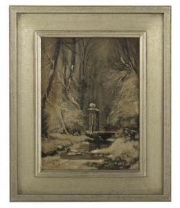 APOL Louis Francis Henri 1850-1936,The Bridge in Winter,New Orleans Auction US 2019-03-23