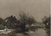 APOL Louis Francis Henri 1850-1936,Willows by a farmhouse in winter,Christie's GB 2006-09-19