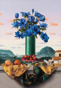 APONOVICH James 1948,Still Life with Anemones,2003,Skinner US 2022-11-17