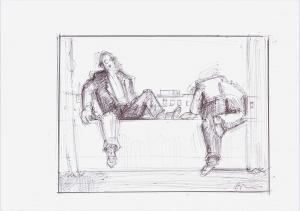 Apostolos Georgiou 1952,Untitled (Two Figures on a Balcony),William Doyle US 2023-12-06