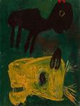 Appel Karel Christiaan 1921-2006,Dieren op blauwgroen fond (Animals,1948,AAG - Art & Antiques Group 2019-12-16