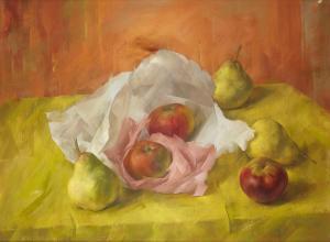 APPELBEE Leonard 1914-2000,Apples and Pears,1971,Rosebery's GB 2024-03-12