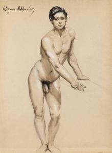APPERLEY George Owen Wynne 1884-1960,Full length study of a male nude,Mallams GB 2023-10-18