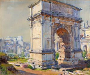 APPERLEY George Owen Wynne 1884-1960,The Arch of Titus,1913,Mallams GB 2023-10-18