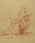 APPIAN Louis 1862-1896,Jeune femme sur un fauteuil,Etienne de Baecque FR 2019-01-24