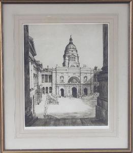 APPLEBEY Wilfred Crawford,Edinburgh University Quadrangle,Simon Chorley Art & Antiques 2015-07-21