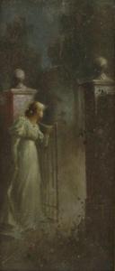 APPLEBY Ernest W 1800-1900,A LADY AT A GATE BY MOONLIGHTA,Sworders GB 2014-12-09