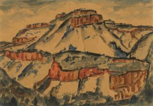 APPLEGATE Frank 1882-1934,Two New Mexico Landscapes,Santa Fe Art Auction US 2018-11-10