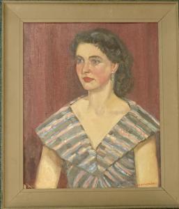 APPLEYARD Frederick, Fred 1874-1963,Portait of Margaret,Golding Young & Co. GB 2019-08-21