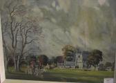 APPLEYARD Joseph 1908-1960,huntsmen and hounds crossing a field, a village be,Bonhams GB 2005-03-15