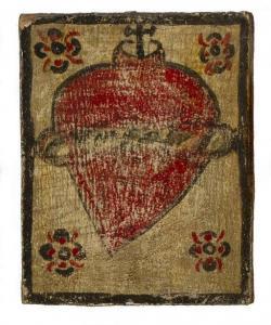 ARAGON Jose Rafael,red Sacred Heart,Santa Fe Art Auction US 2020-02-29