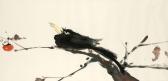 ARAKI MINOL 1928-2010,Bird on a Persimmon Branch,Bonhams GB 2021-09-22