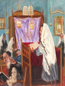 ARAMOV 1901-1991,Slujbă în sinagogă,Artmark RO 2014-07-10