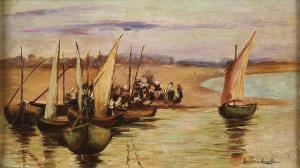 aranha lucília 1977,Pescadores e barcos na praia,Cabral Moncada PT 2015-11-16