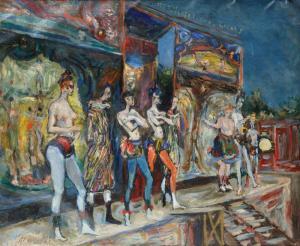 ARAPOFF Alexis Pawlowitsch 1904-1948,Circus Act,1928,Shapiro Auctions US 2022-10-15