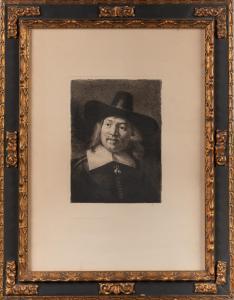ARAUJO Y RUANO Joaquín 1851-1894,Retrato de Rembrandt,Subastas Bilbao XXI ES 2021-07-21