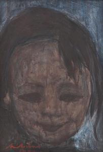 ARBAS Avni 1919-2003,Çocuk Portresi,1990,Beyaz Art TR 2013-11-10