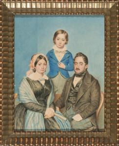 ARBOS Y AYERBE Manuel,Retrato de una familia,1848,Balclis ES 2016-12-21